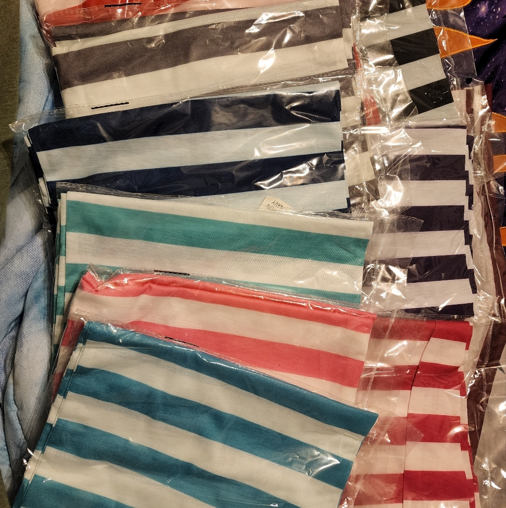 🎆 Striped Infinity Scarf | Lightweight | Multiple Colors | OS